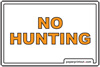 Free No Hunting Sign